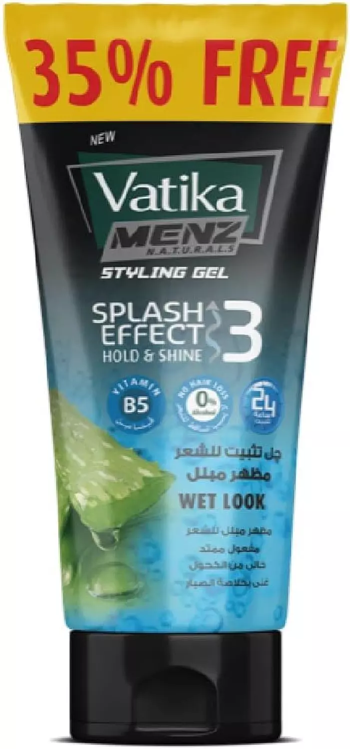 OFFER - VATIKA MENZ STYLING GEL WET LOOK BLUE TUBE 250 ML 35% FREE image
