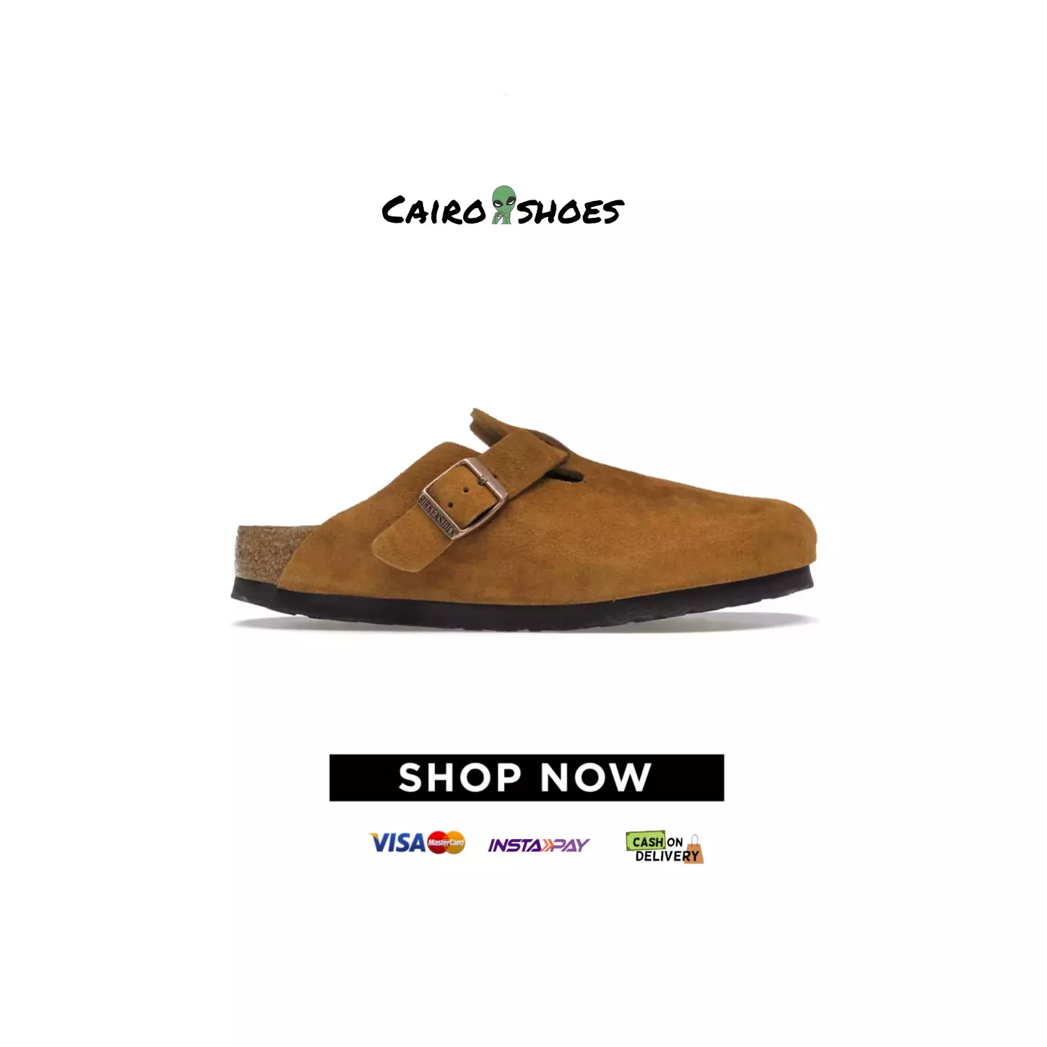 Birkenstock Boston Soft Footbed  - Suede Mink image