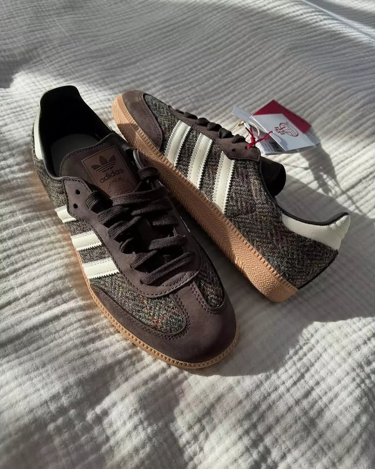 Adidas Samba og dark brown tweed hover image