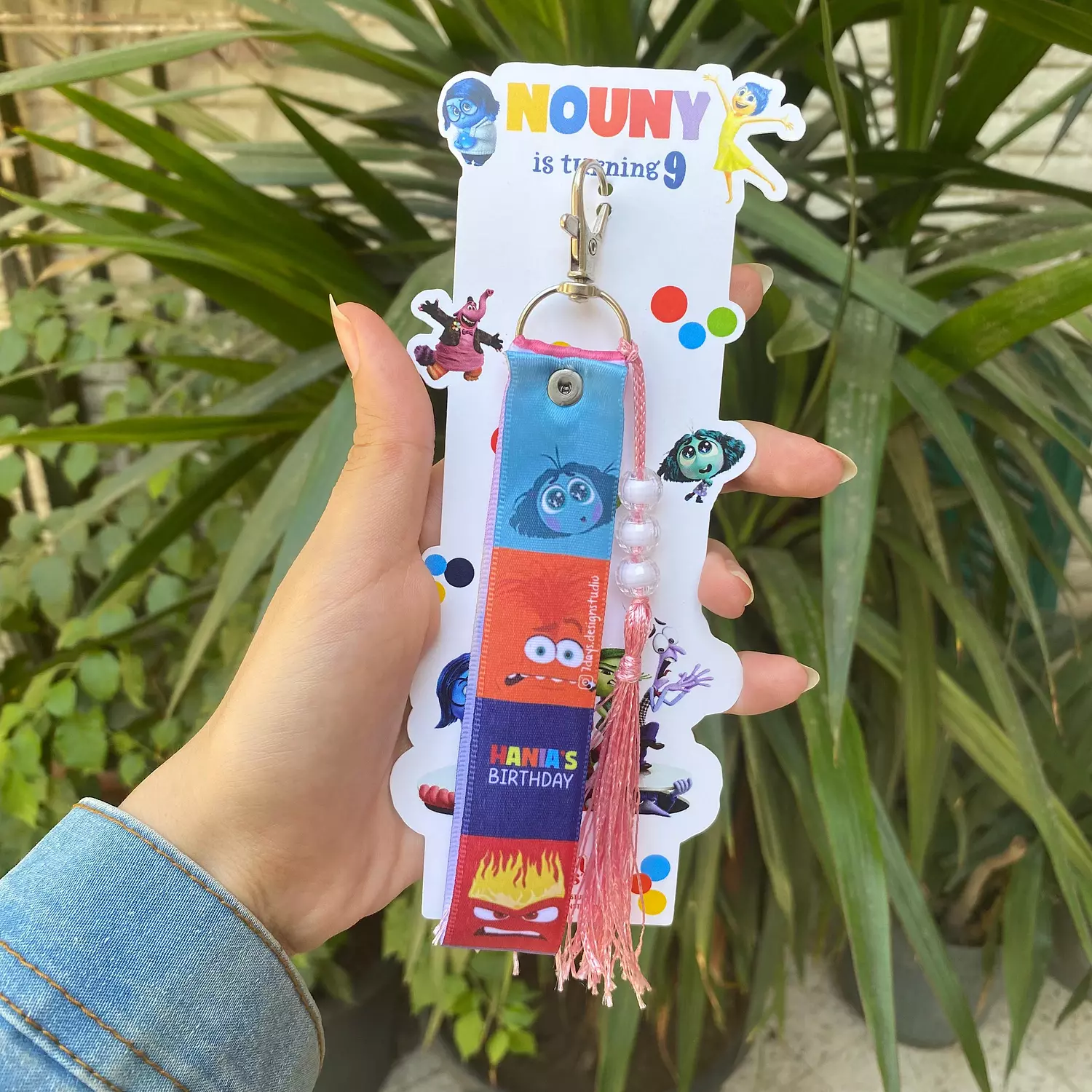 Inside out Satin Keychain  image