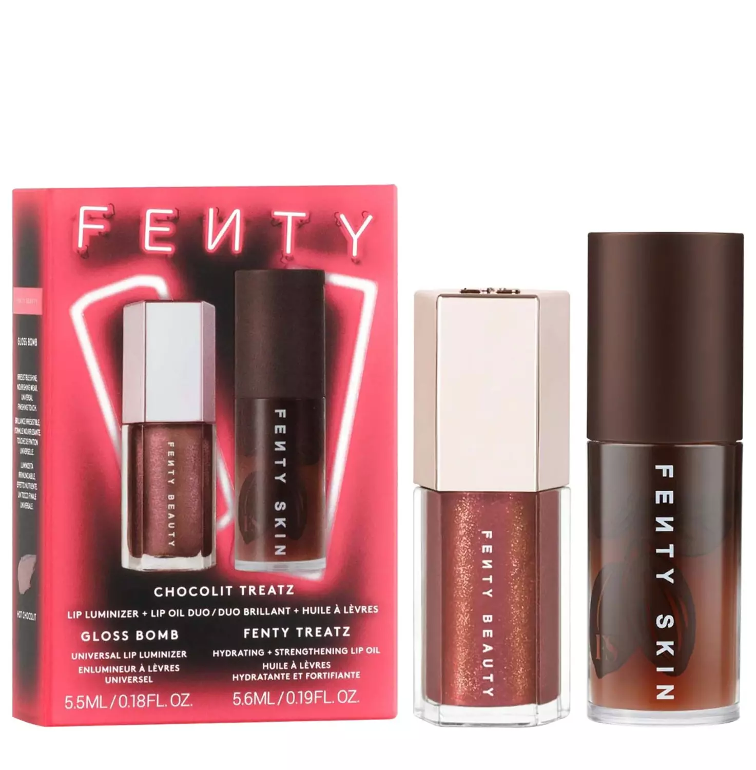 Fenty Beauty by Rihanna  Chocolit Treatz Lip Luminizer + Lip Oil Duo image