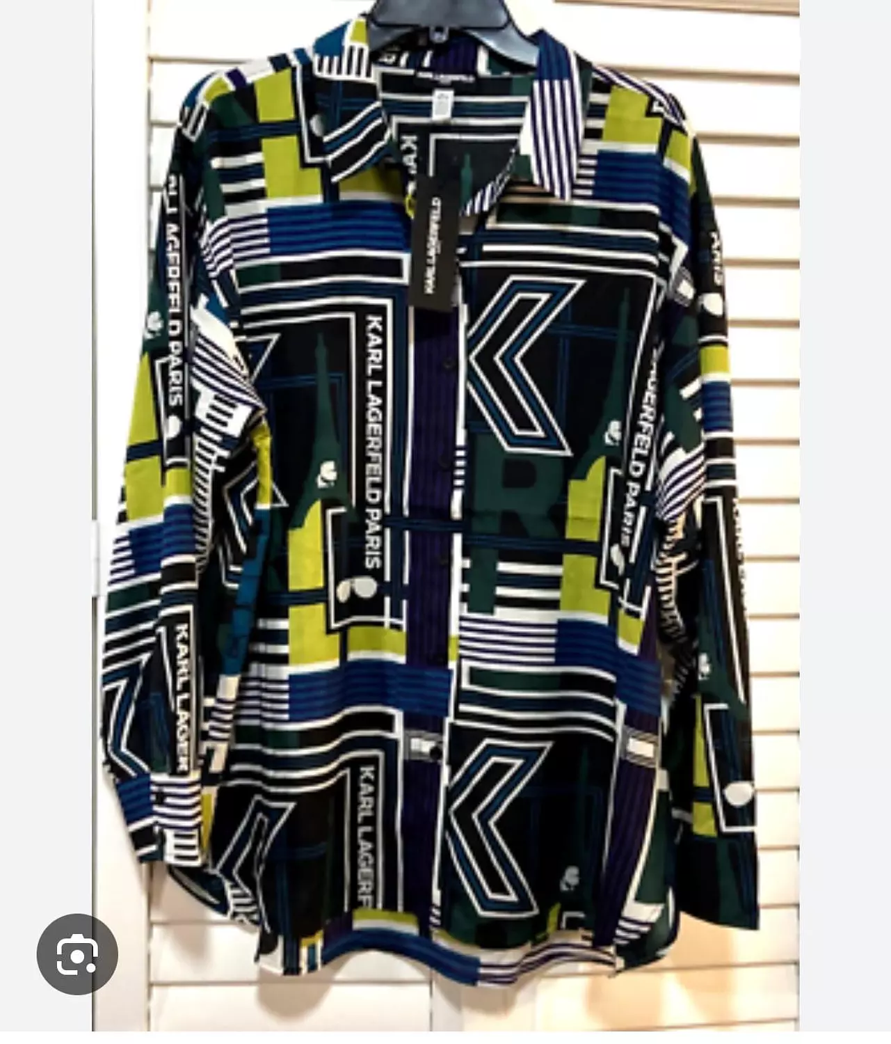 Karl Lagerfeld Paris Women’s Printed Shirt – Multi Graphic 2