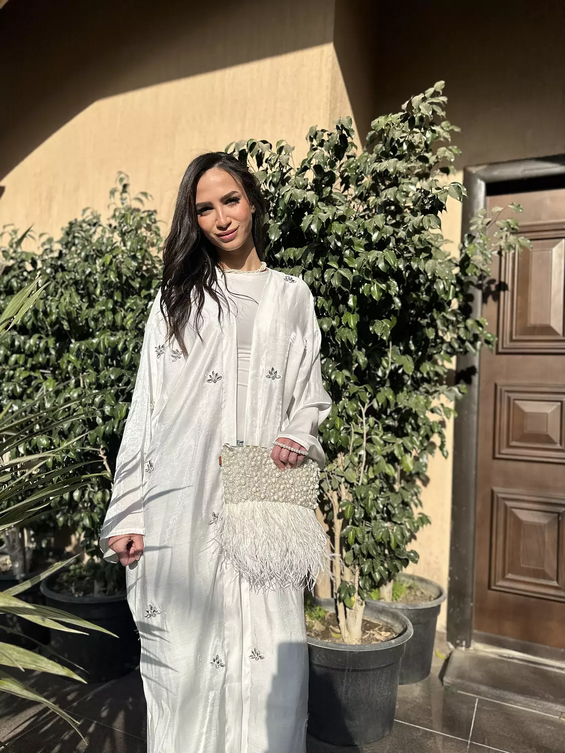 Rhinestones White Royal Kaftan 2