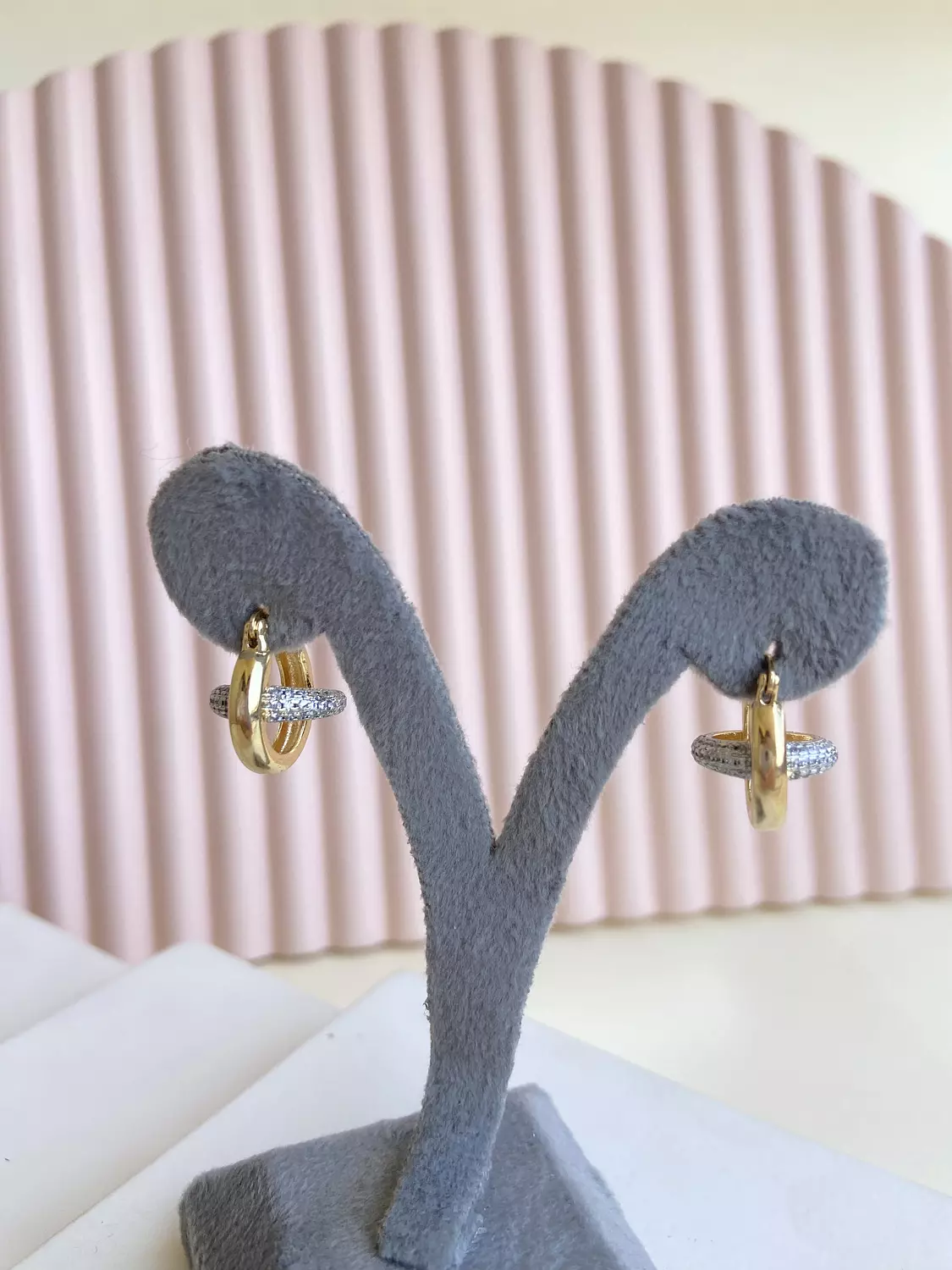 Slim Silver x Gold earing image