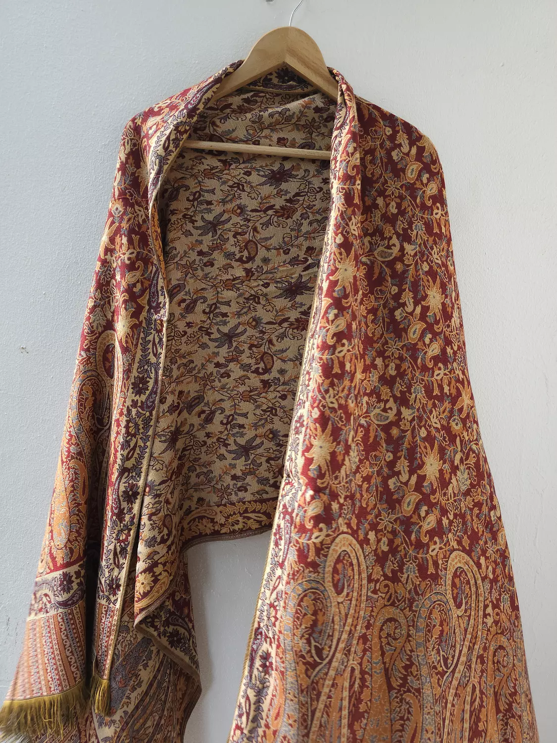Dark red Pashmina  2