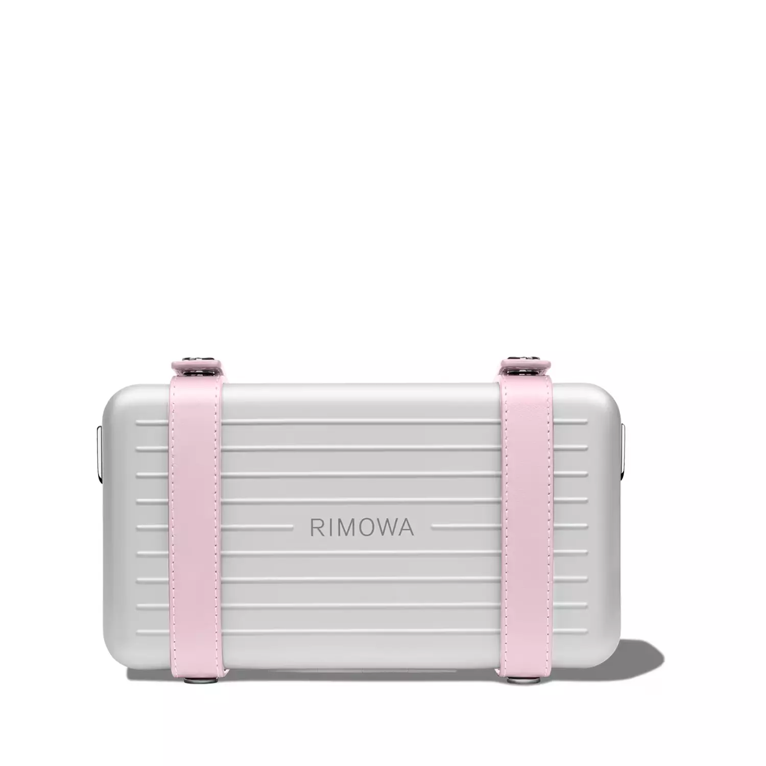 Rimowa Personal aluminum cross-body bag in the Ballerina Pink color image