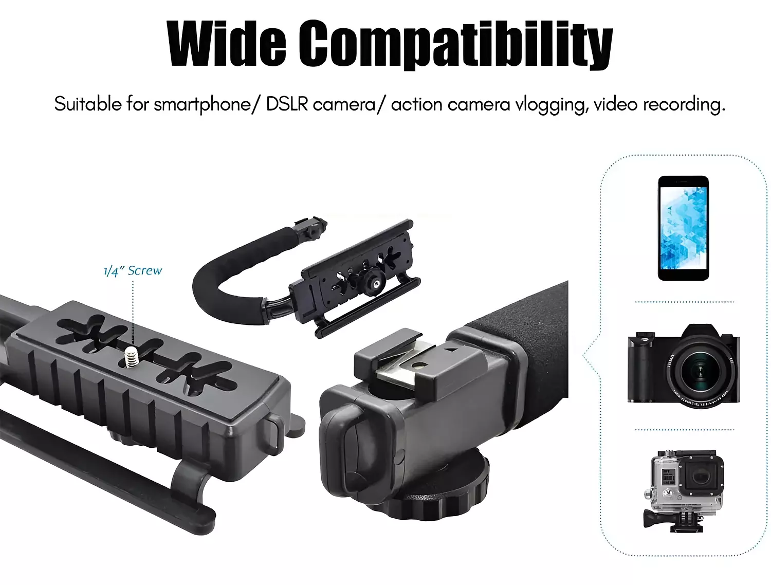 Video Maker with Microphone, LED Light, Mobile Phone Holder, and Remote Control - Plokama PK-777 5