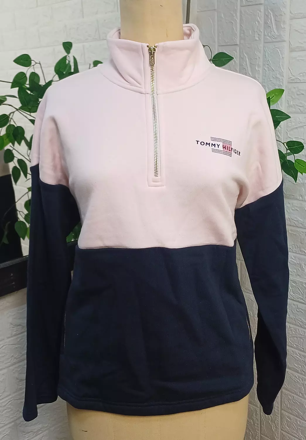 Tommy Hilfiger Color-Block Quarter-Zip Sweatshirt image