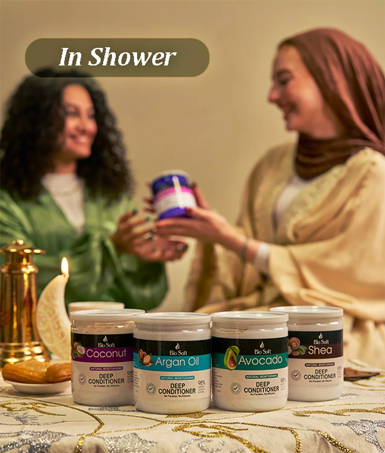 <h4 style="text-align: center"><span style="color: rgb(96, 125, 61)">In Shower →</span></h4>