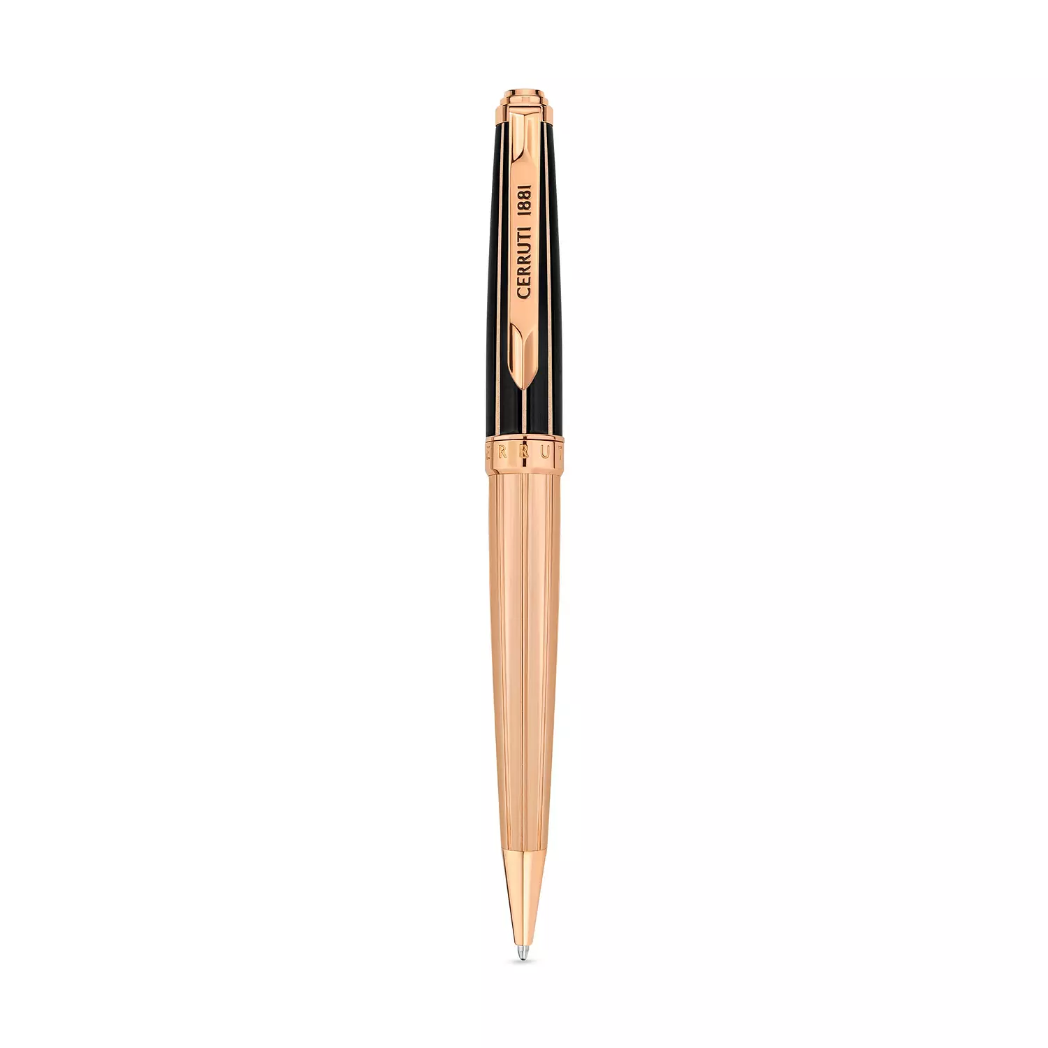Cerruti1881 Ballpoint Pen Rose Gold & Black - NSS221002C