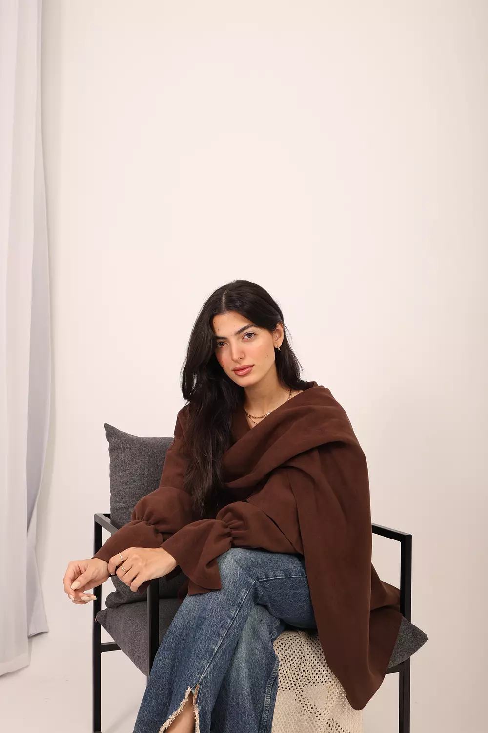 Mocha Scarf Jacket 7