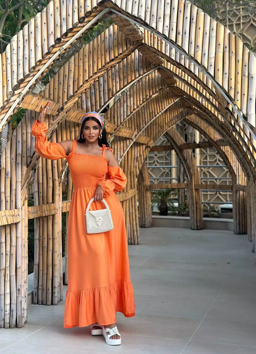 Off Shoulder Elastic Dress 2