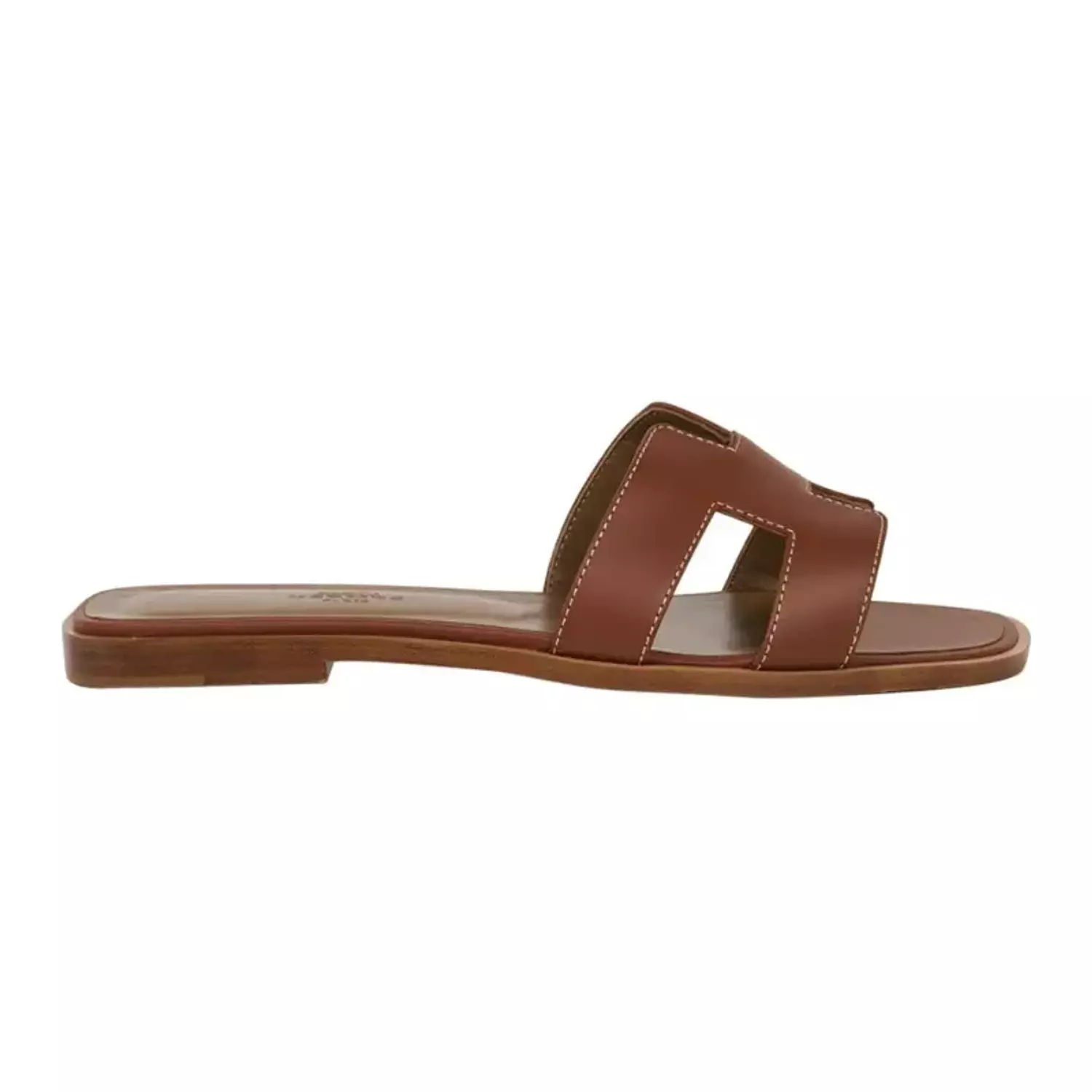 Hermes Sandal Flat Oran Gold Box Calfskin | Mightychic image
