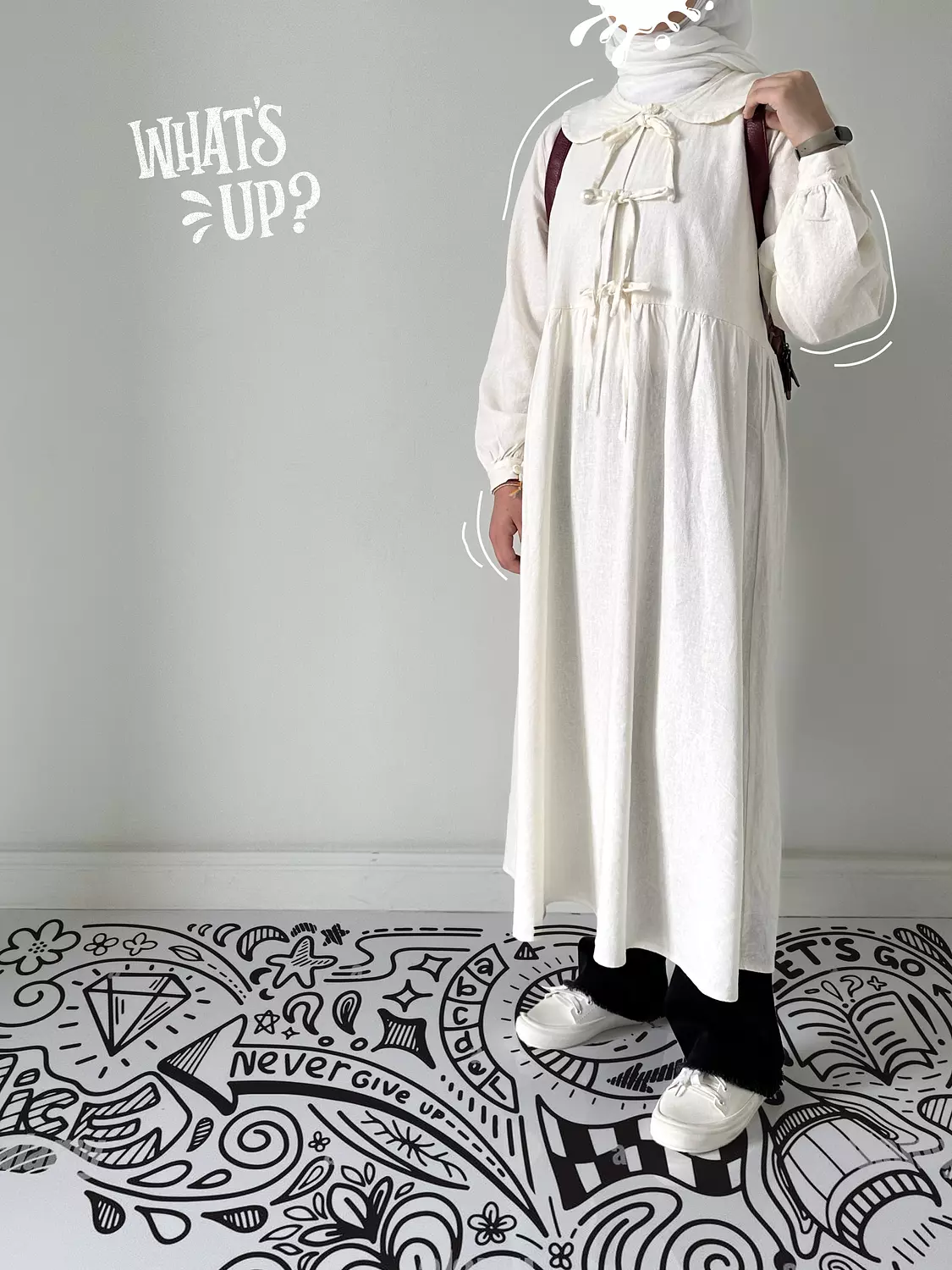 Off white linen tunic (T)  10