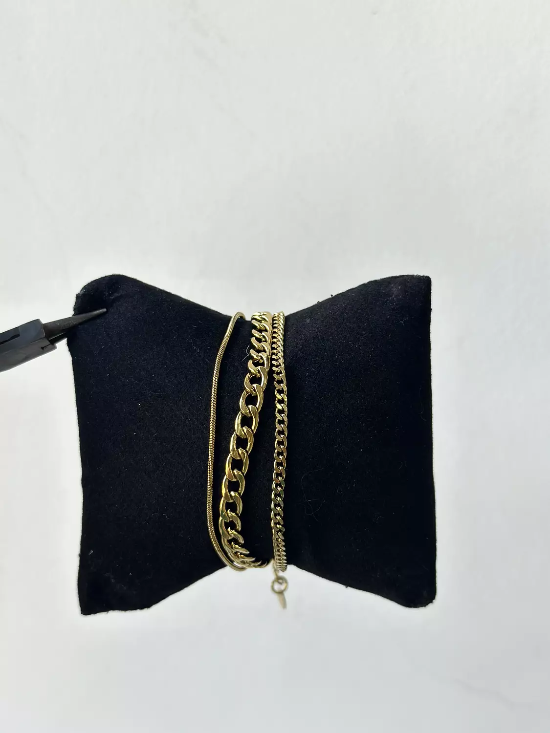 Link Gold Bracelets ( three connected bracelets) image