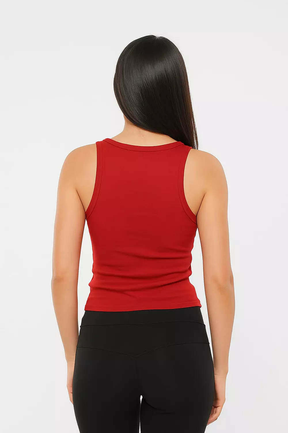 U- shaped tank top-Red – vibrant, energetic statement 3