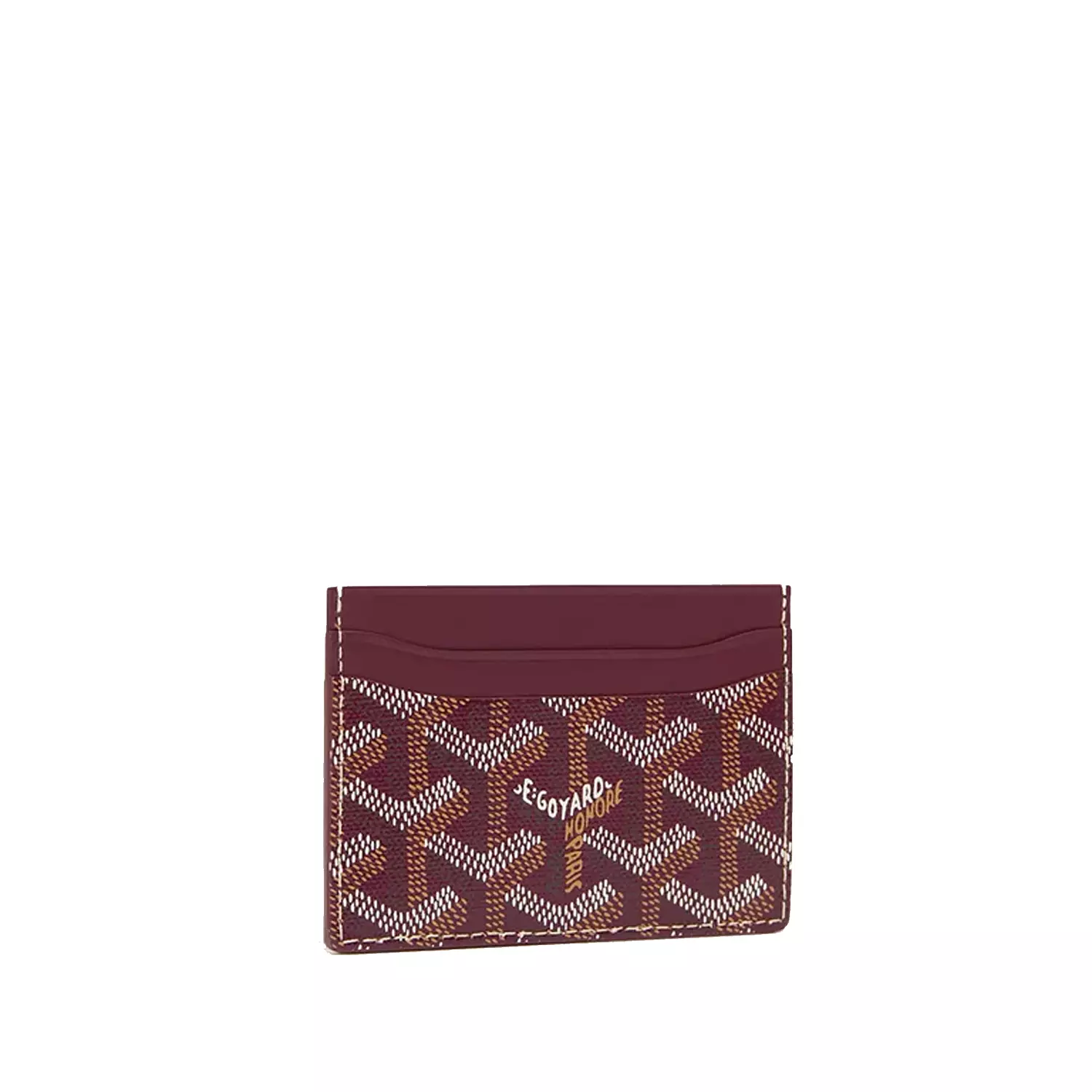 Goyard Saint Sulpice Card Holder in Dark red image