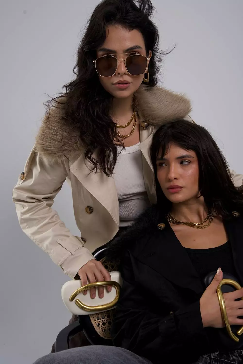 Fur Trench jacket  1