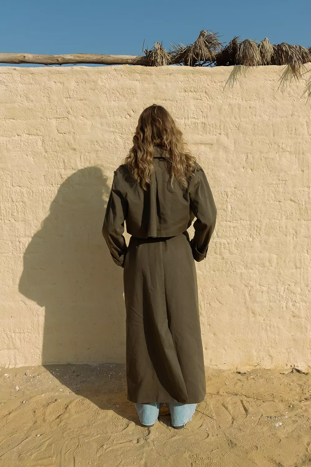 Convertible Trench Coat - olive green 3