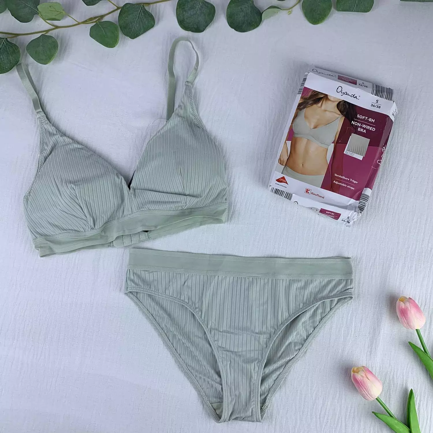 Cotton bra & panty set from kaufland   Size small