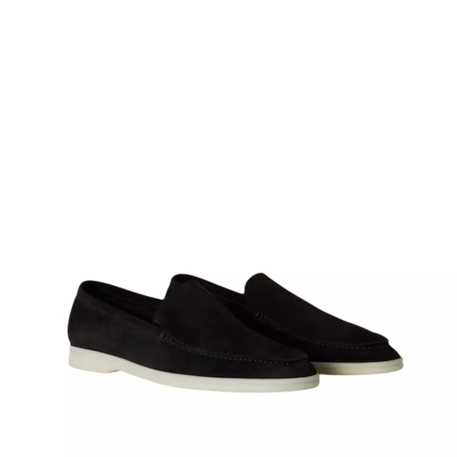 Loro Piana Summer Walk Loafer Suede Black hover image