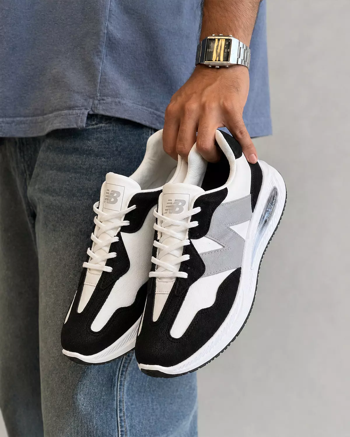 Men’s New Balance Shoes -Black ,Gray & White  6
