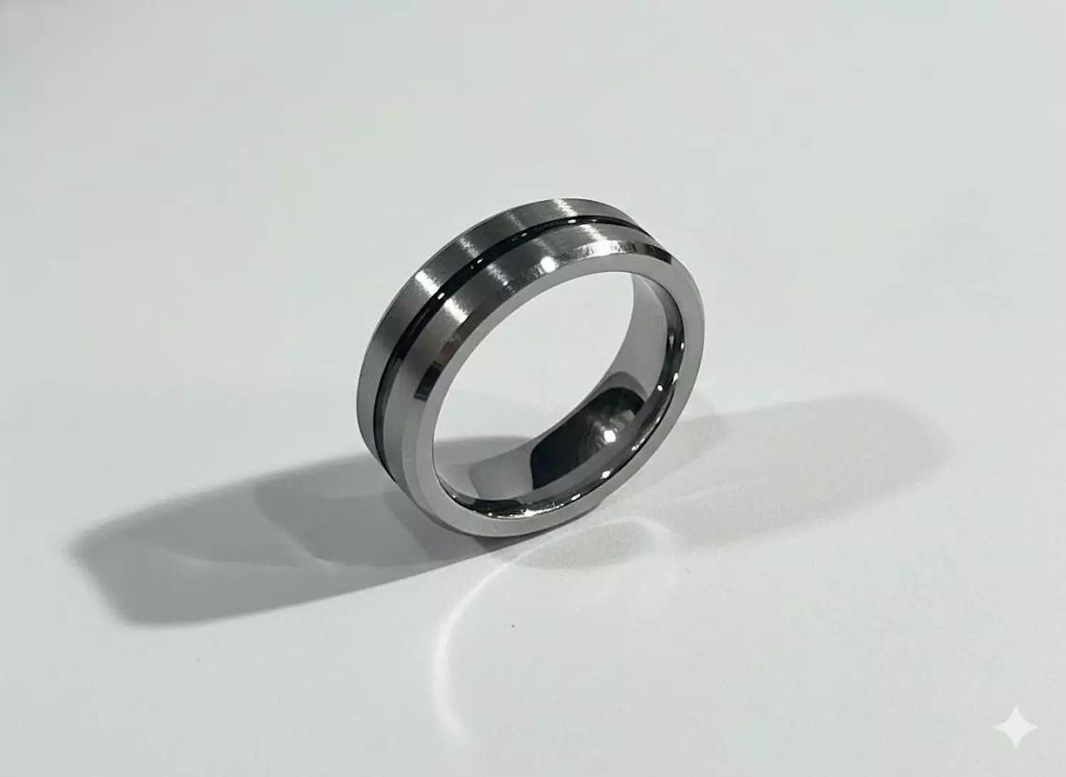 tungsten silver with a black centerline 1