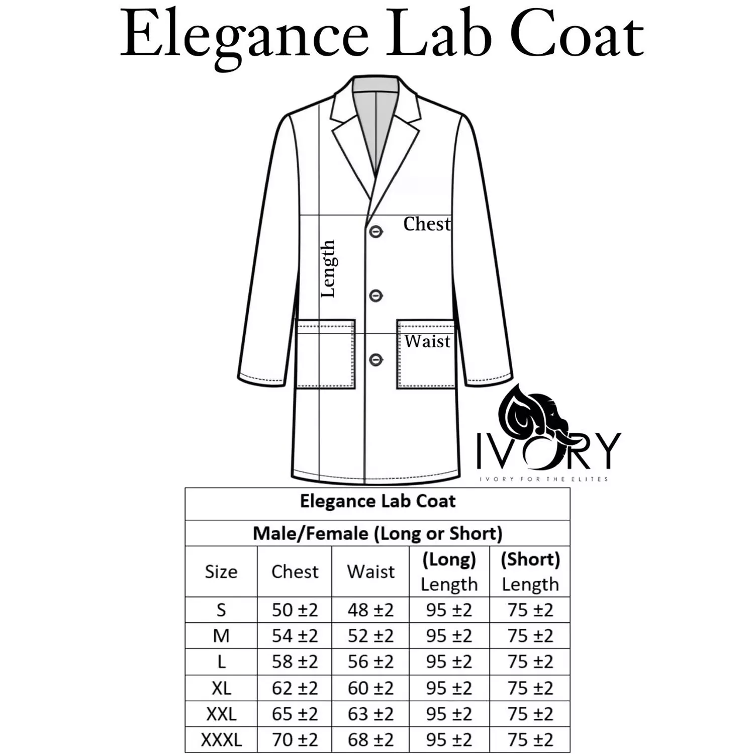 Black Elegance Lab Coat Long  11