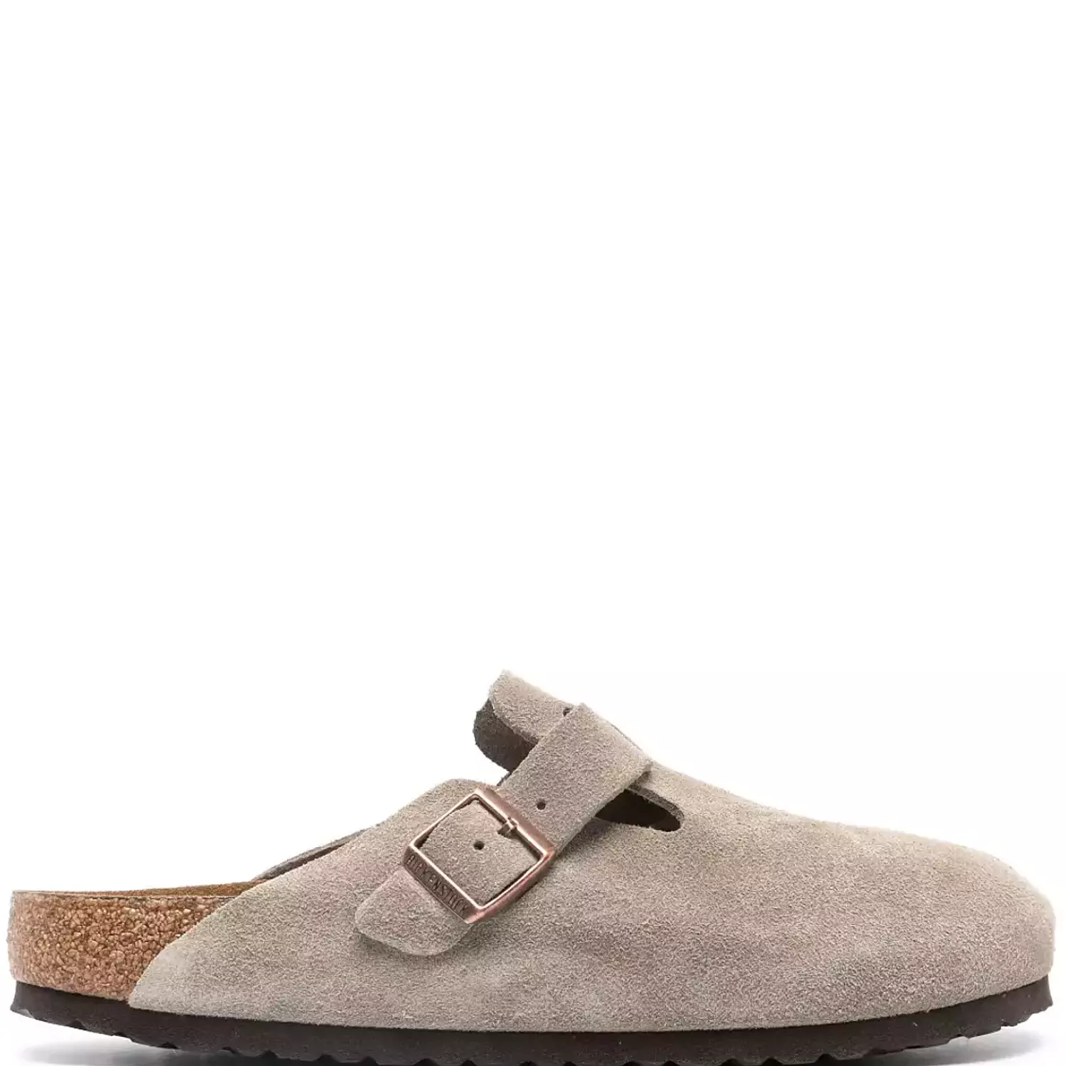 Birkenstock Boston Soft Footbed Suede Taupe (Narrow Fit) image