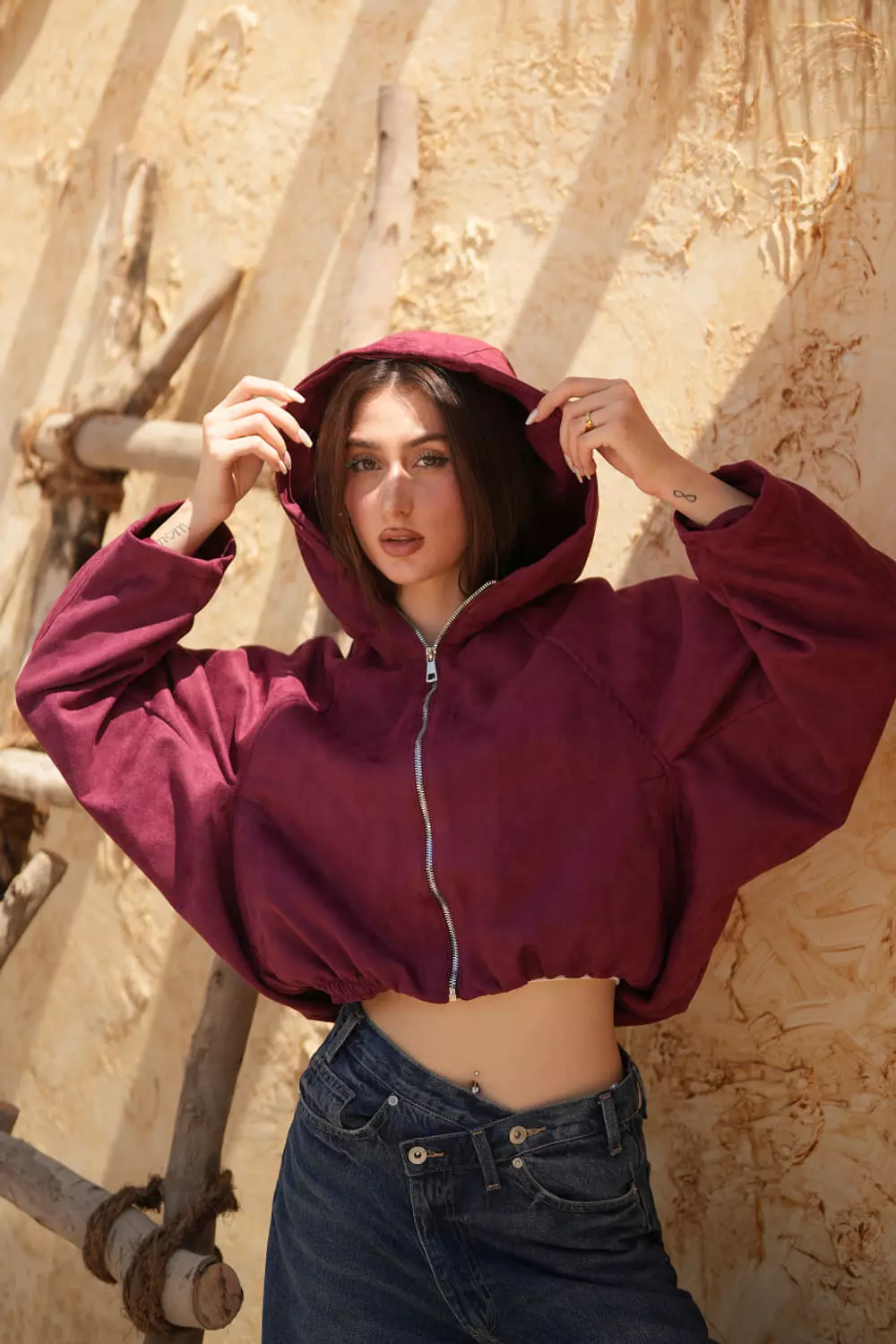 suede jacket frasha image