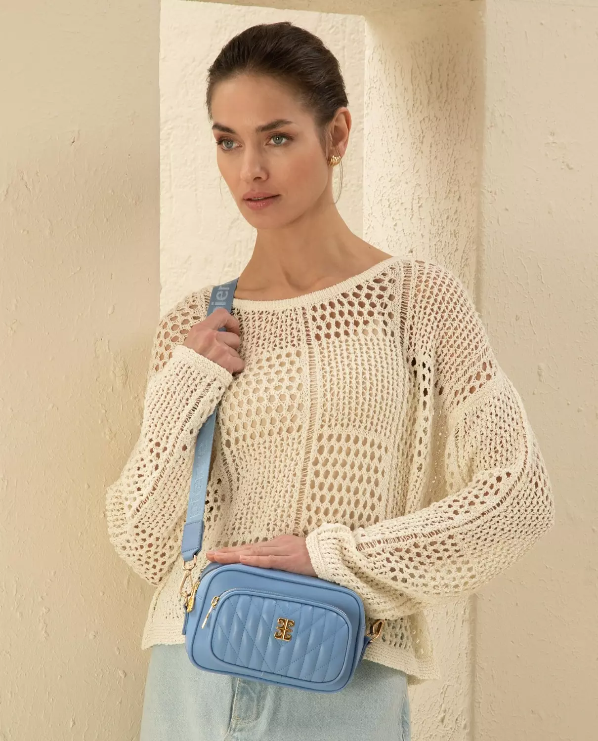 Pierre Cardin crossbody bag in Baby blue  image