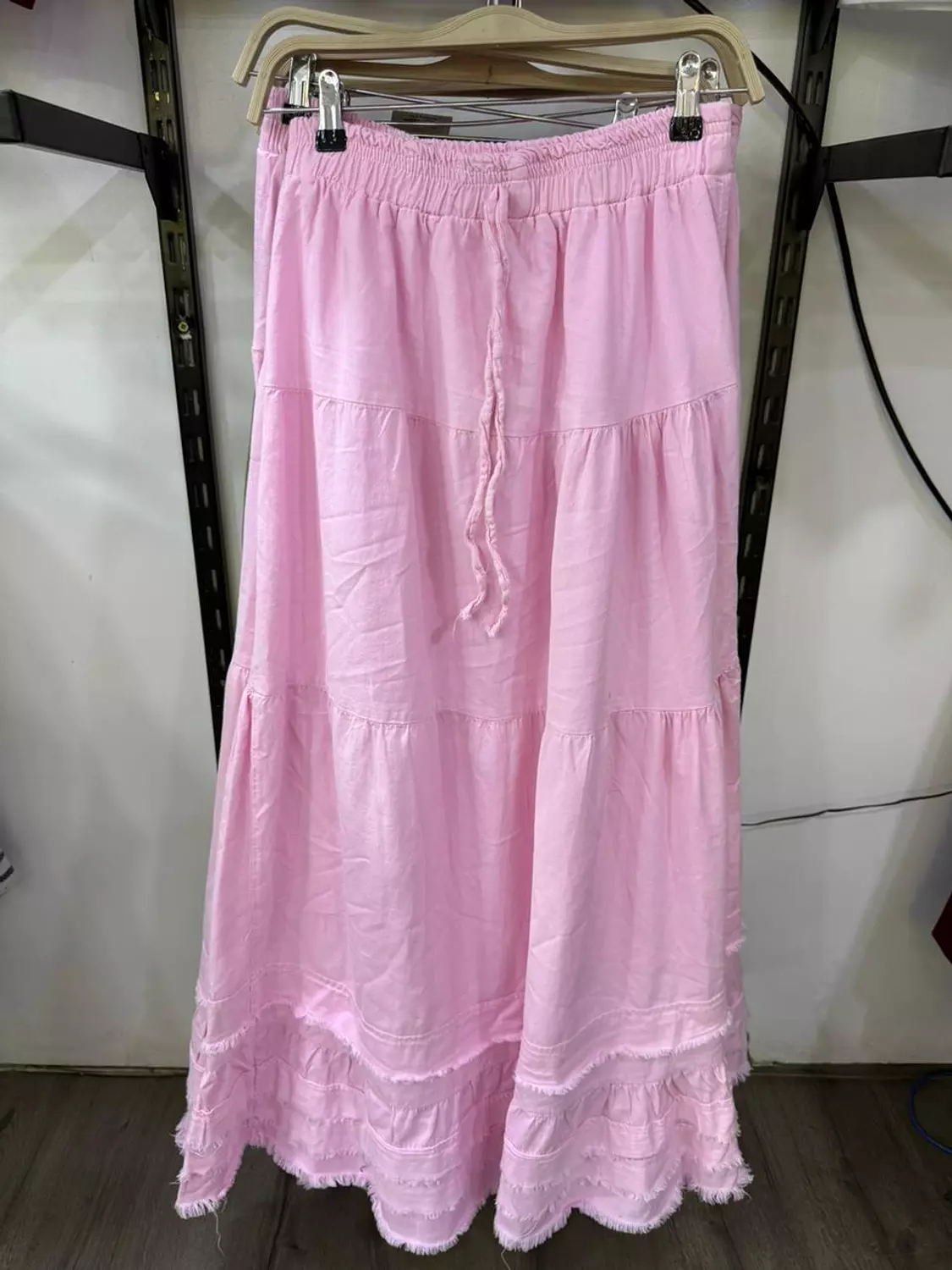 Drawstring Waist Casual Skirt 1
