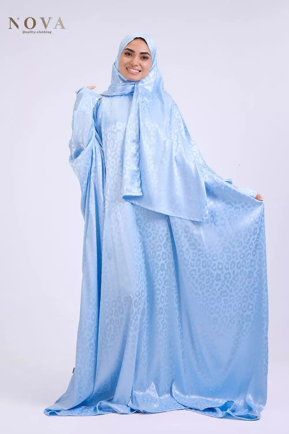 Baby blue butterfly Jacquard image