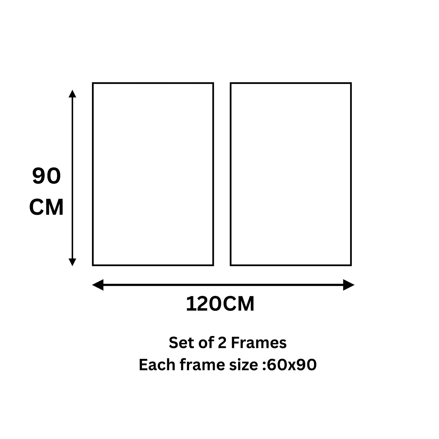  Set of two Wooden Frames Front Glass P.G942 1