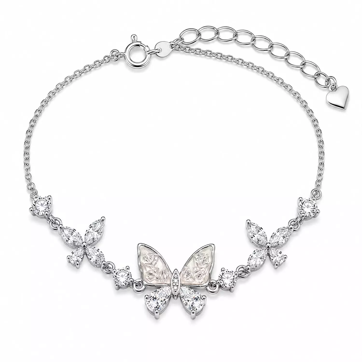 Silver Bracelet Butterfly 1