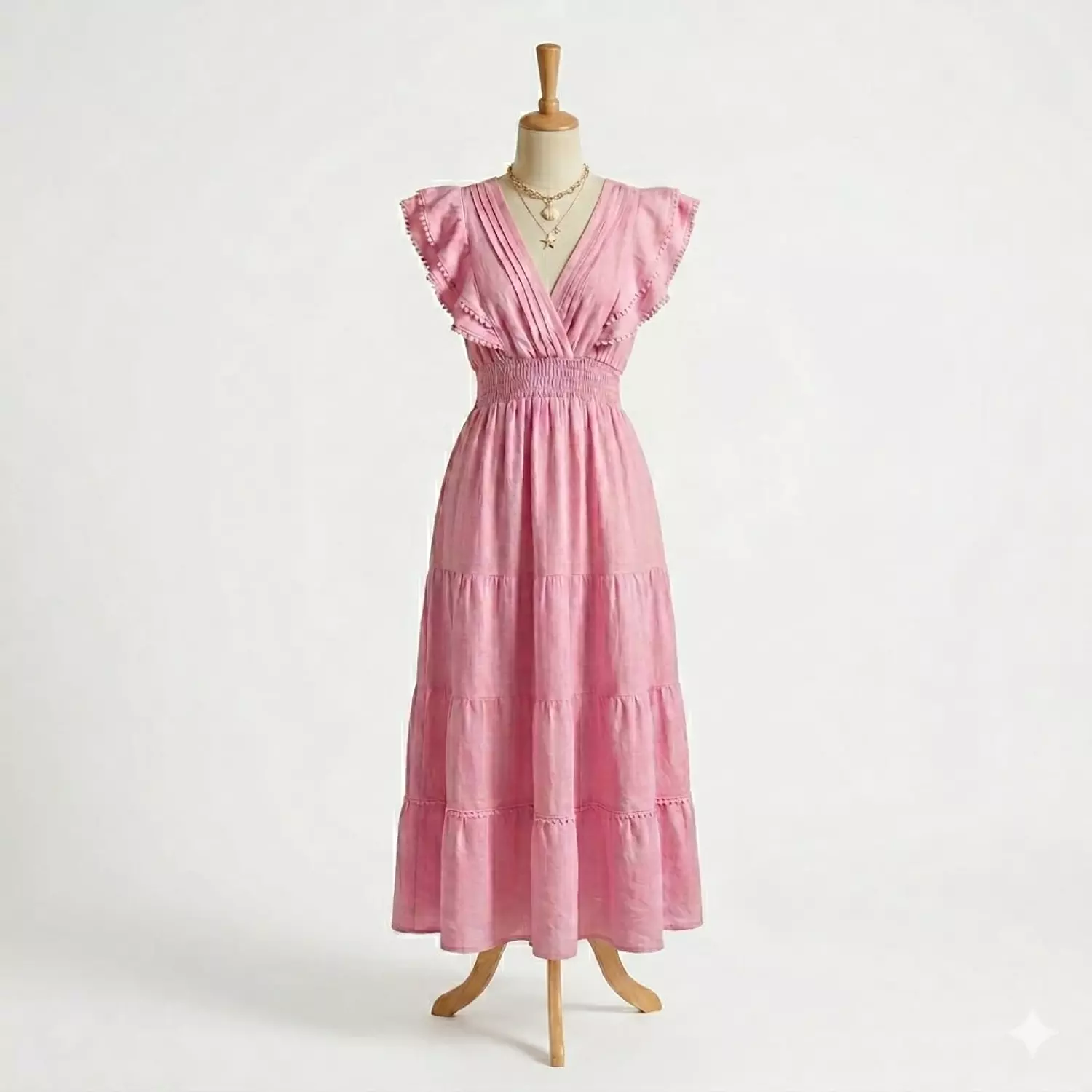 Ruffled Sleeves Maxi Dress 3