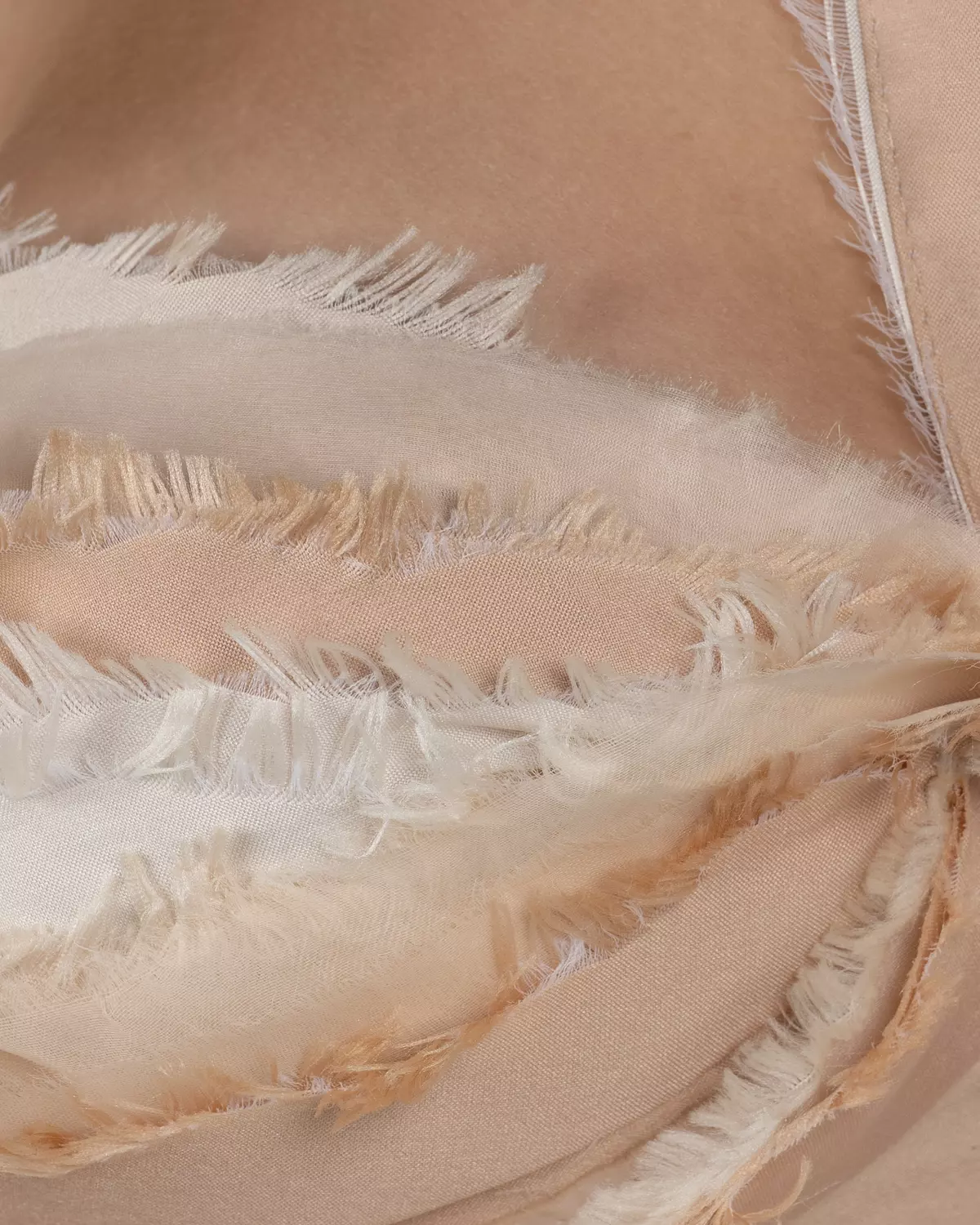 Chic Light Peach Organza Top 8