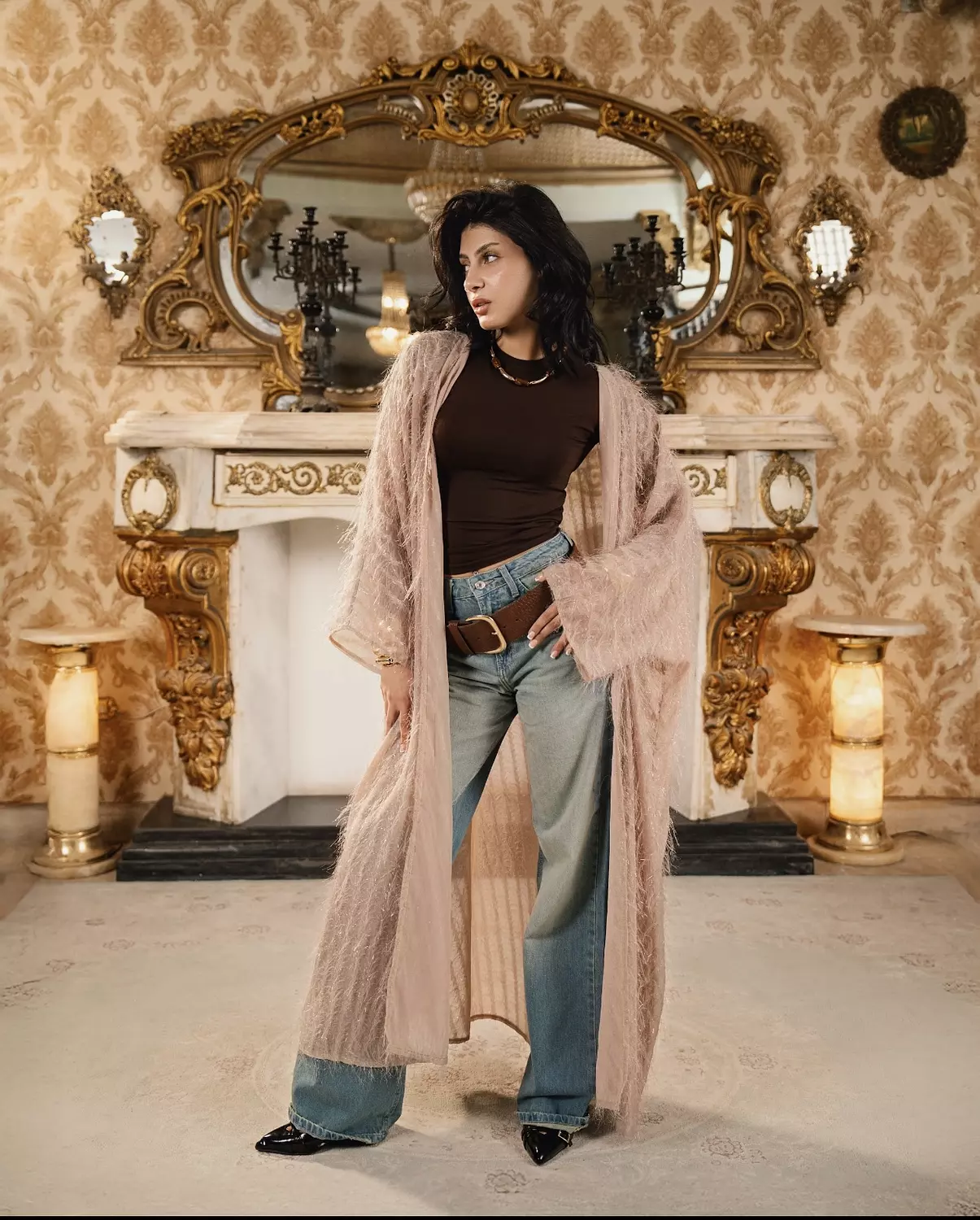 Rosé Dusk Kaftan image