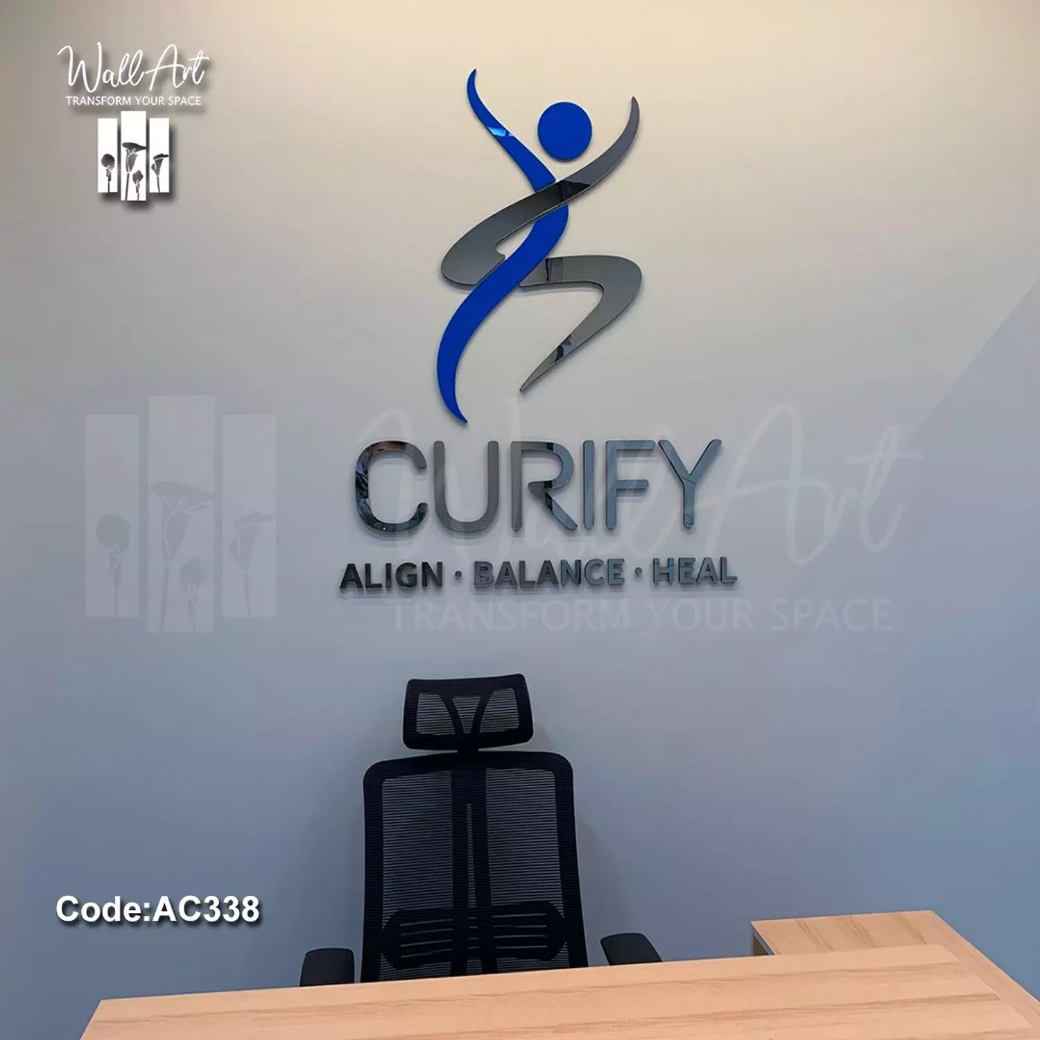 AC338- Coloured Acrylic Logo  hover image