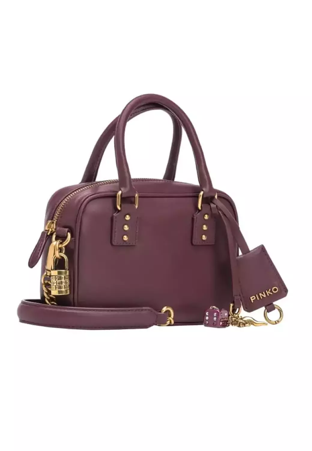 Pinko Mini Bowling Bag Marron 3