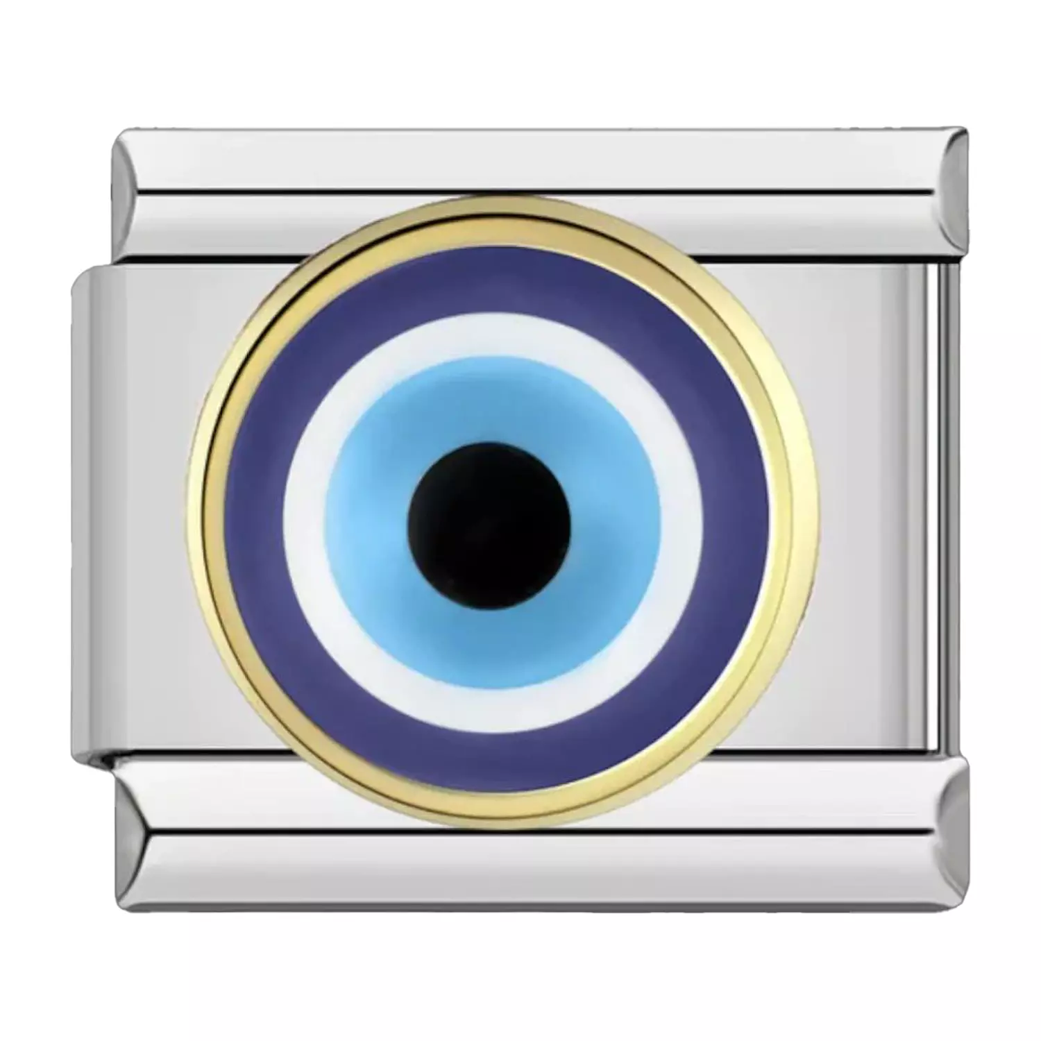 blue eye in silver image