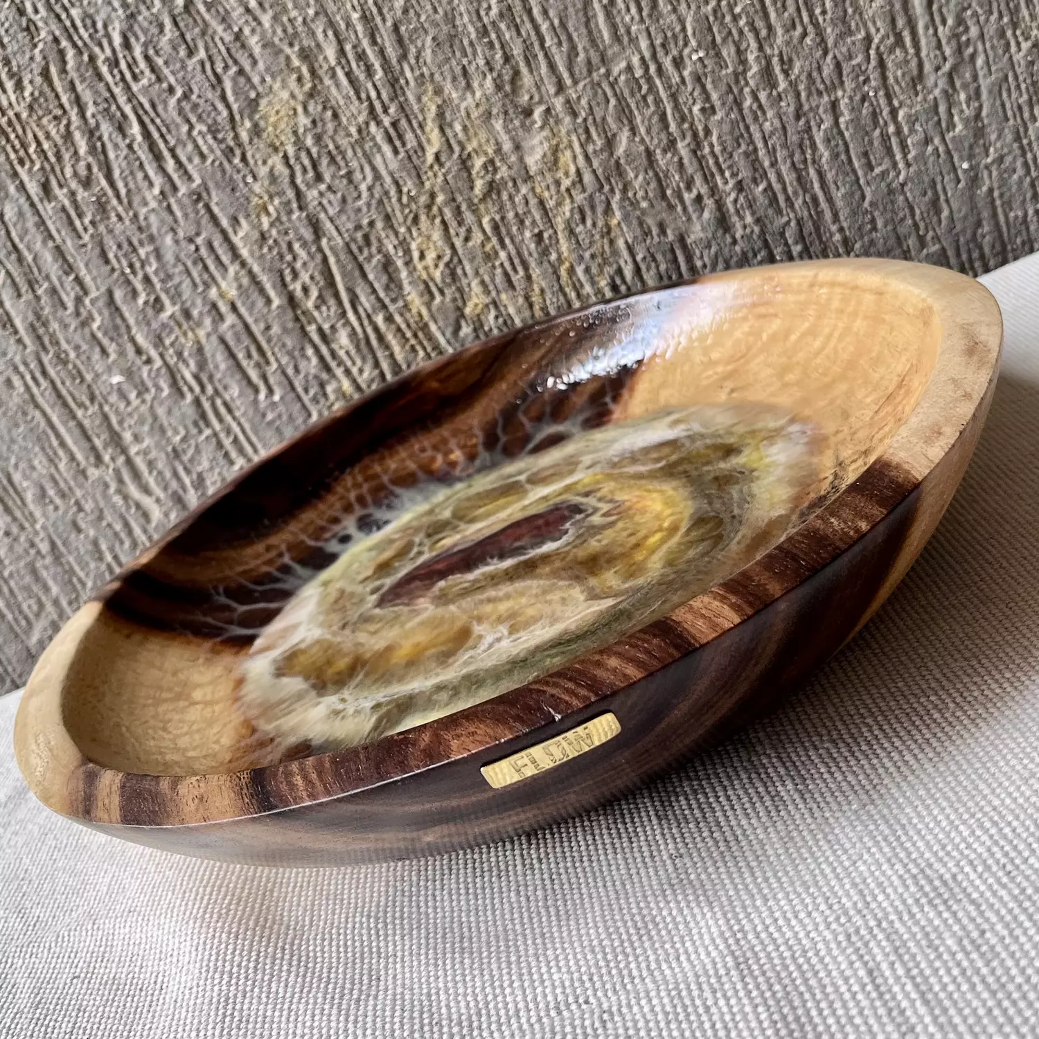 Yellow| Brown Bowl hover image