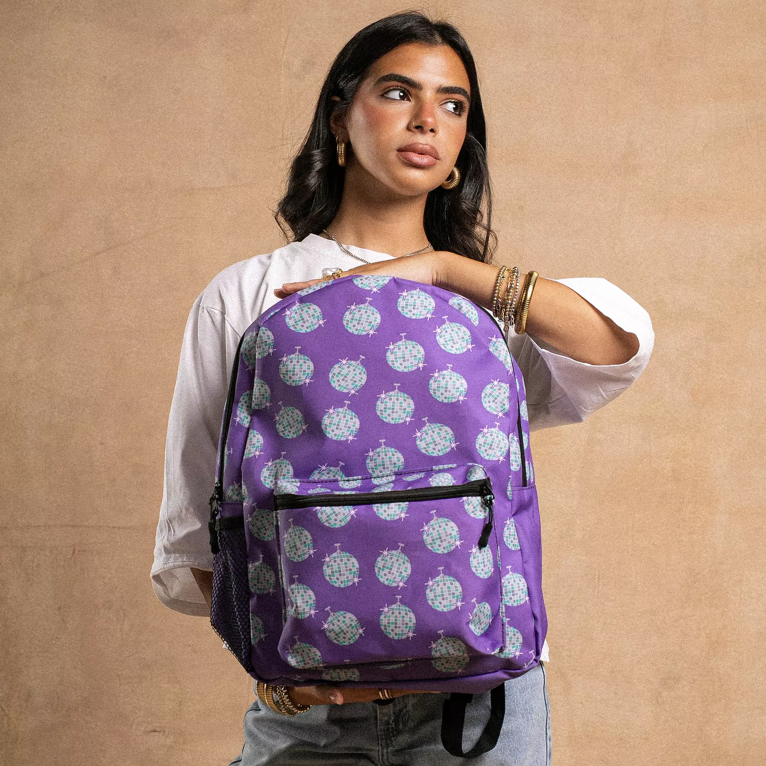 DISCO IN PURPLE BACKPACK image