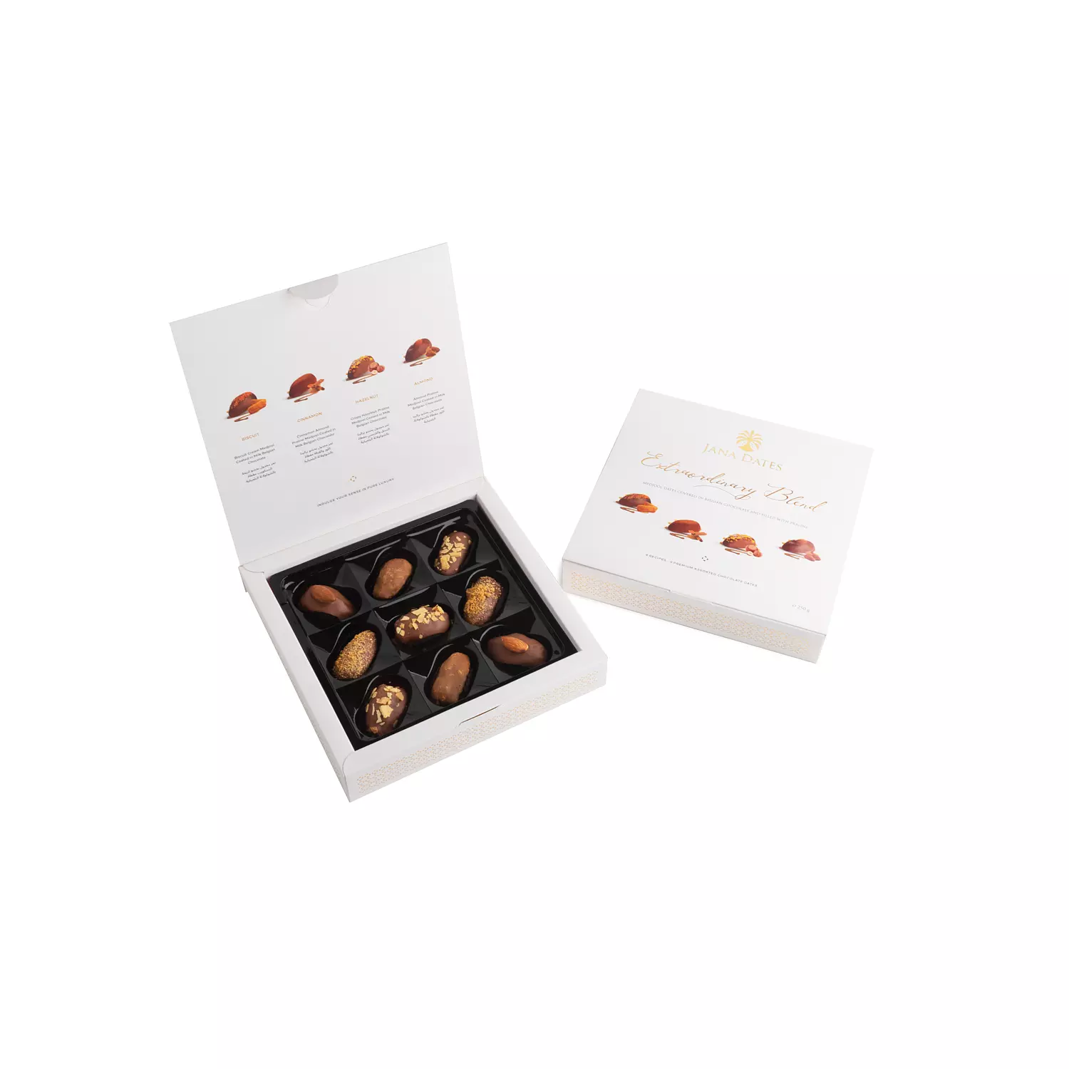 Belgian Chocolate Medjool Dates Box 250g 1