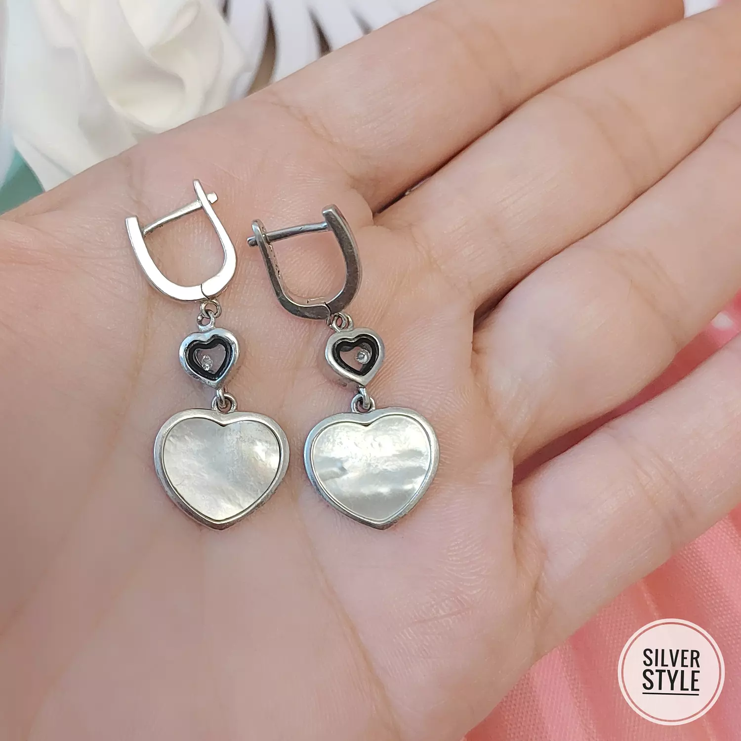 Drop Heart Earrings  1