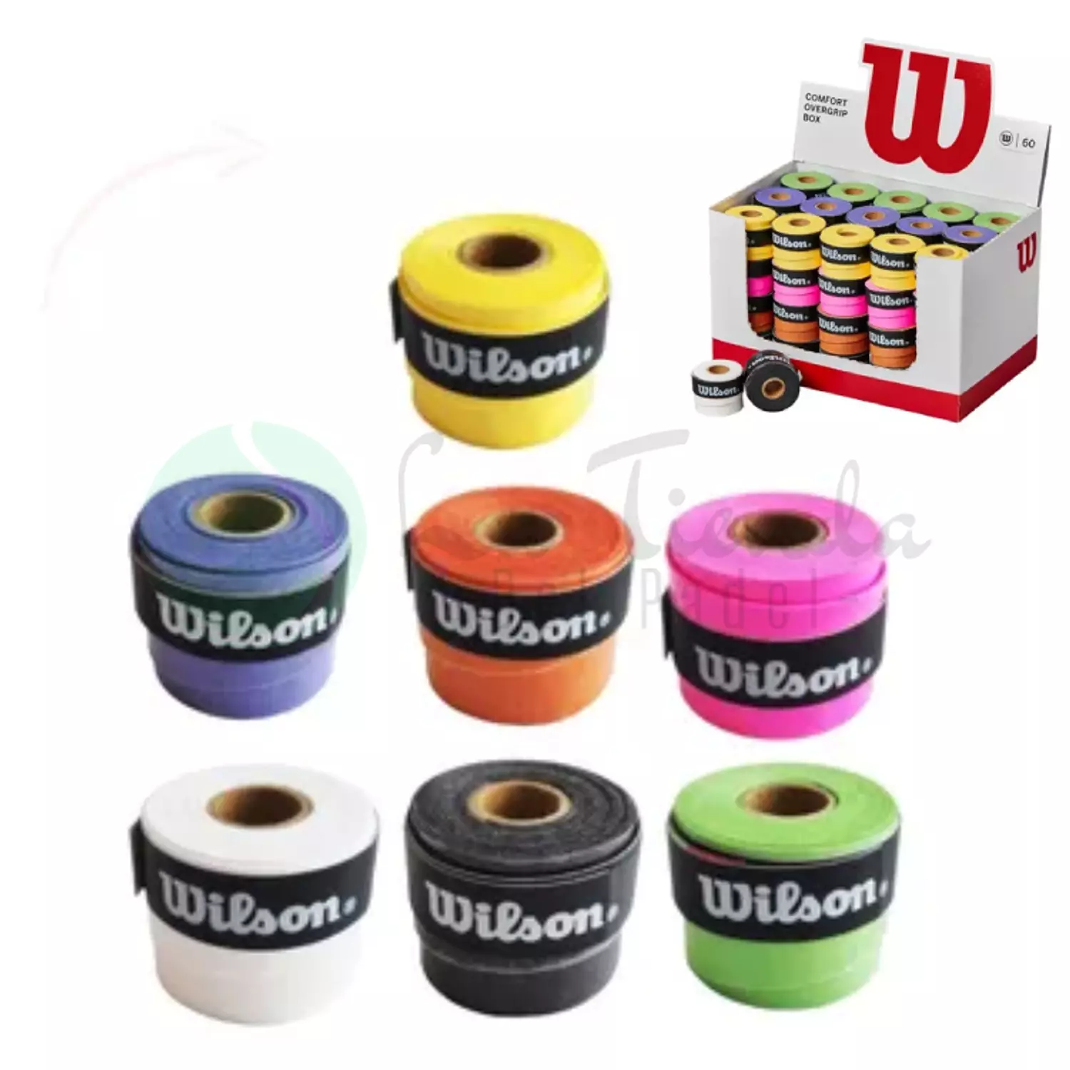 <p><span style="color: rgb(255, 255, 255)">Wilson Comfort Overgrip Colors</span></p>