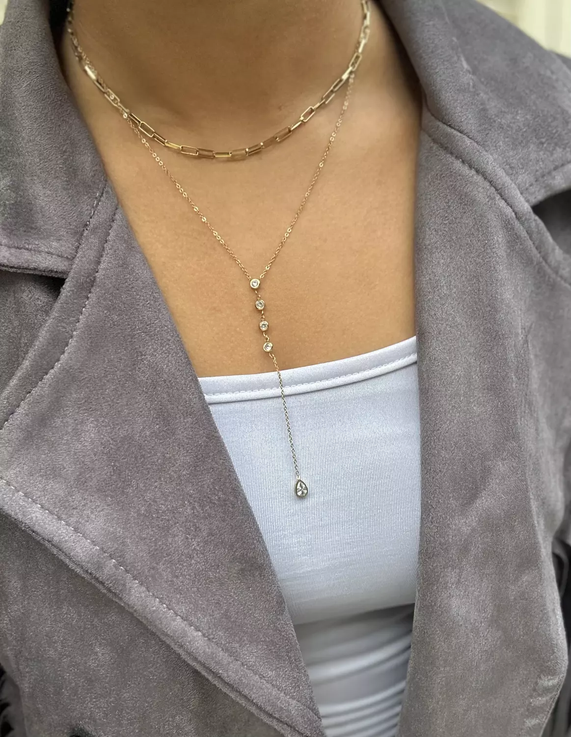 Two layers Droppin Necklace  image