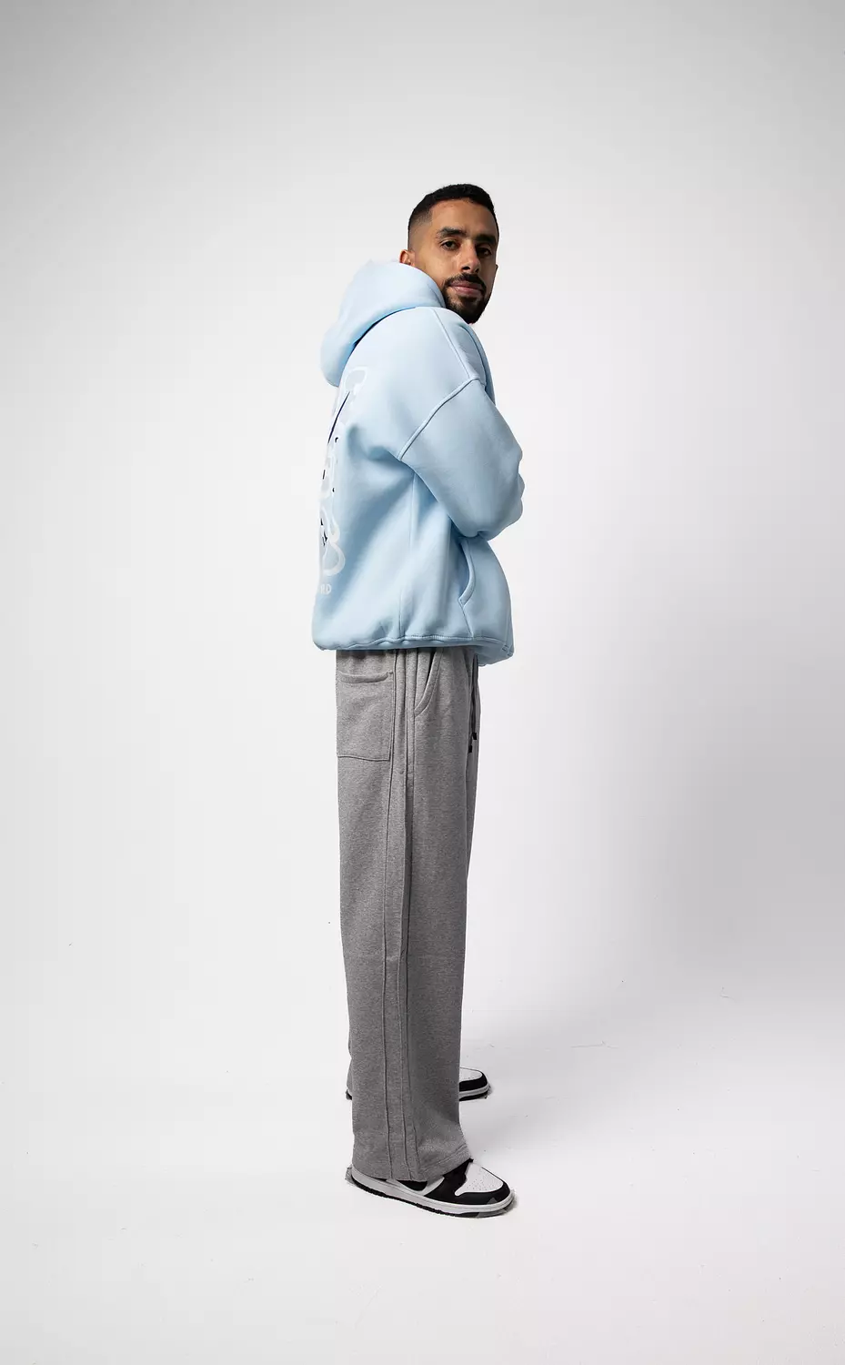 Oversized Baby Blue Hoodie – Cool Wave 5