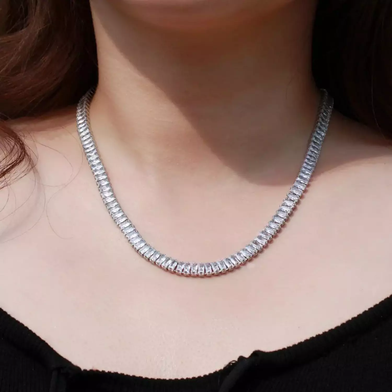 Tennis Necklace silver image