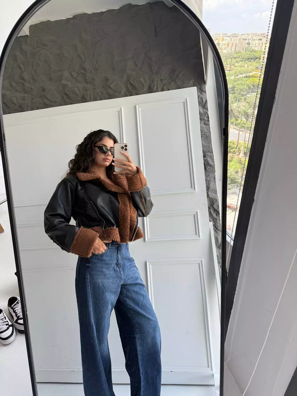 Wide Collar Faux Fur Jacket 12